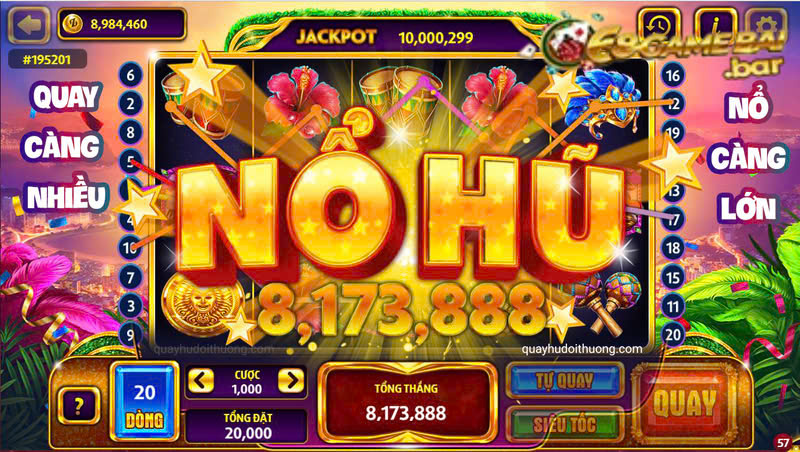 Nổ hũ Vin777 là một dạng game trực tuyến nơi người chơi có thể đổi thưởng